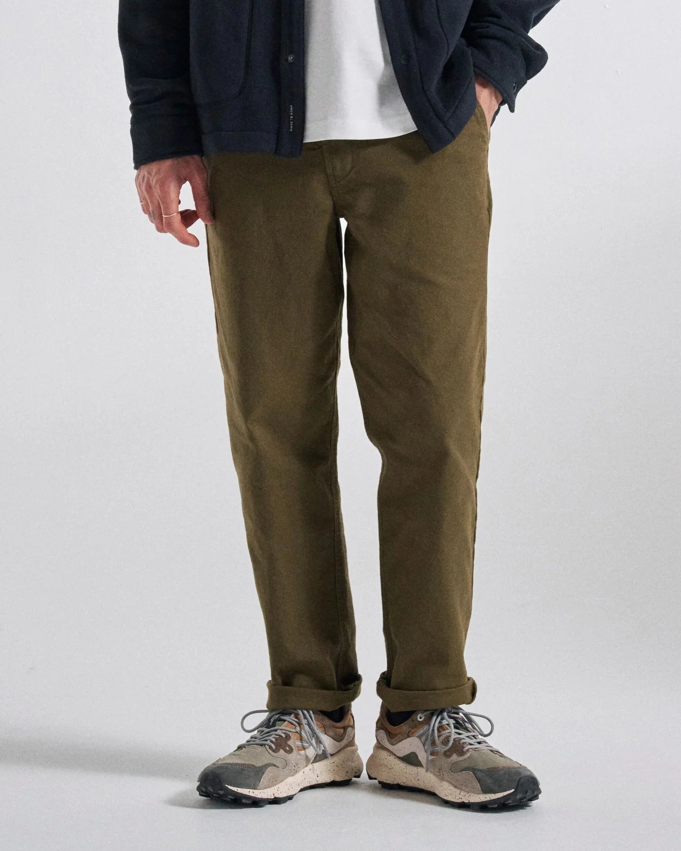 Adventurer Organic Canvas Trouser Dark Olive