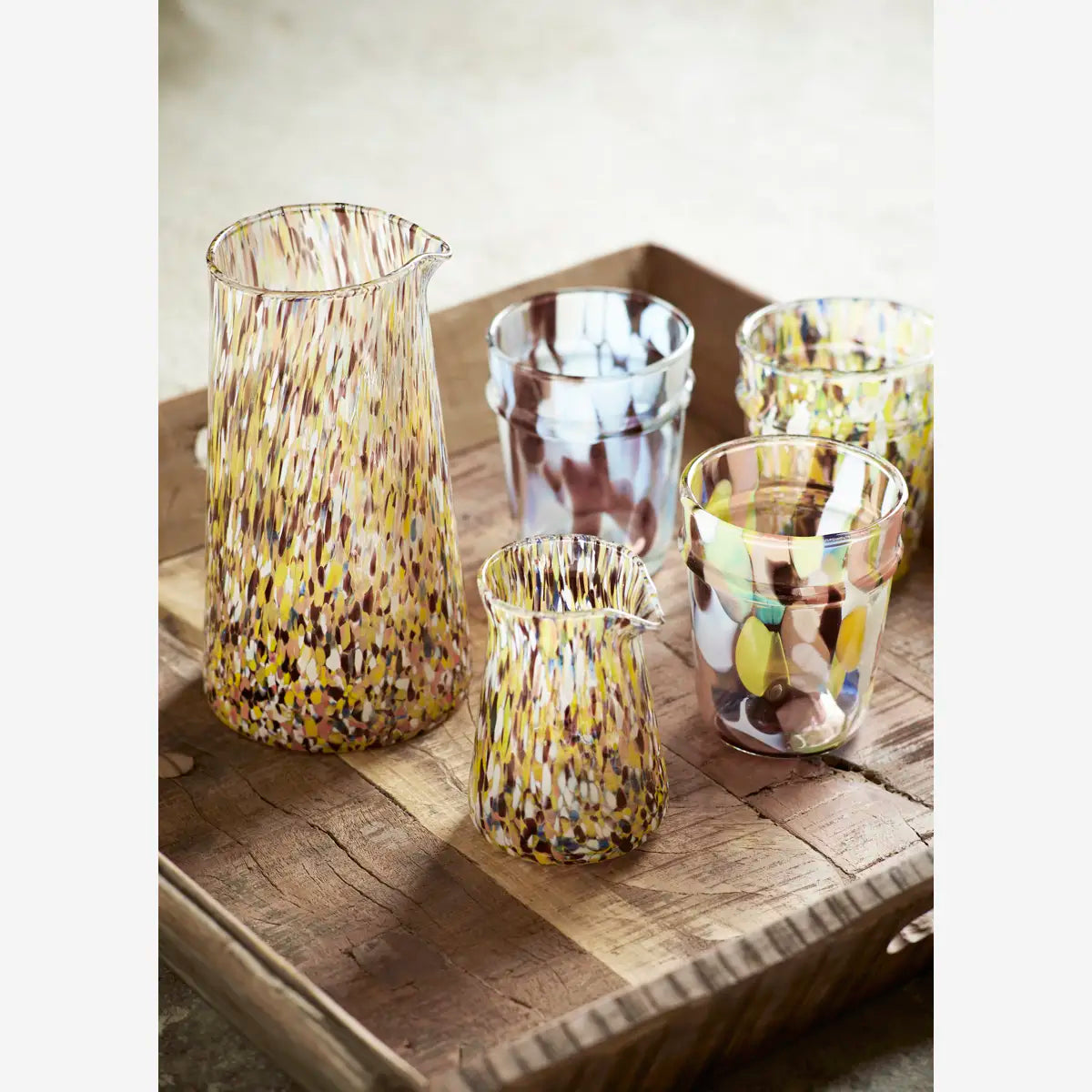 Drinking glass - Yellow + Mix