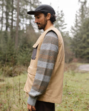 Explorers Organic Cotton Canvas Vest Stone